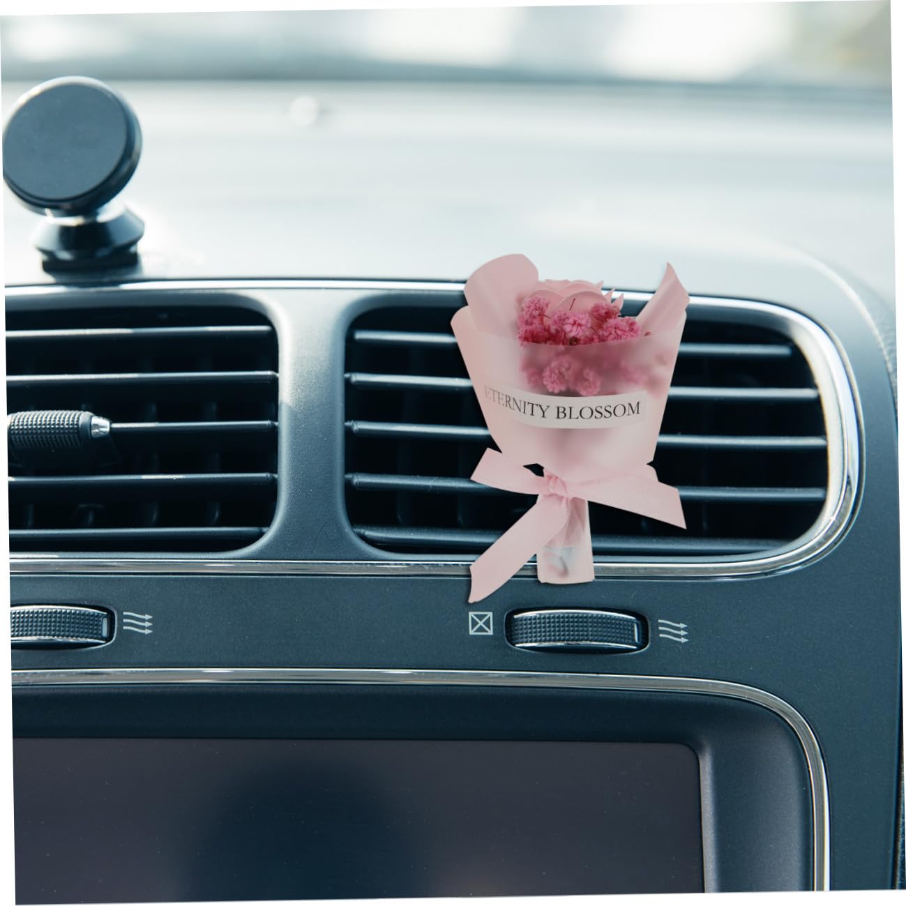 Gatuida 4pezzi Fiori Secchi Profumati Per Auto Clip Decorativa Per Bocchetta Aria Accessori Interni Stile Fresco Per Donne e Ambienti Vari