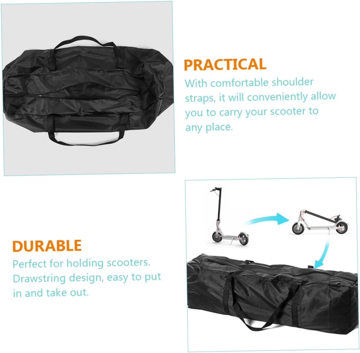 Scooter Bag Electric Scooter Storage Pouch Skateboard Carry Holder Shoulder Bag for Outdoor