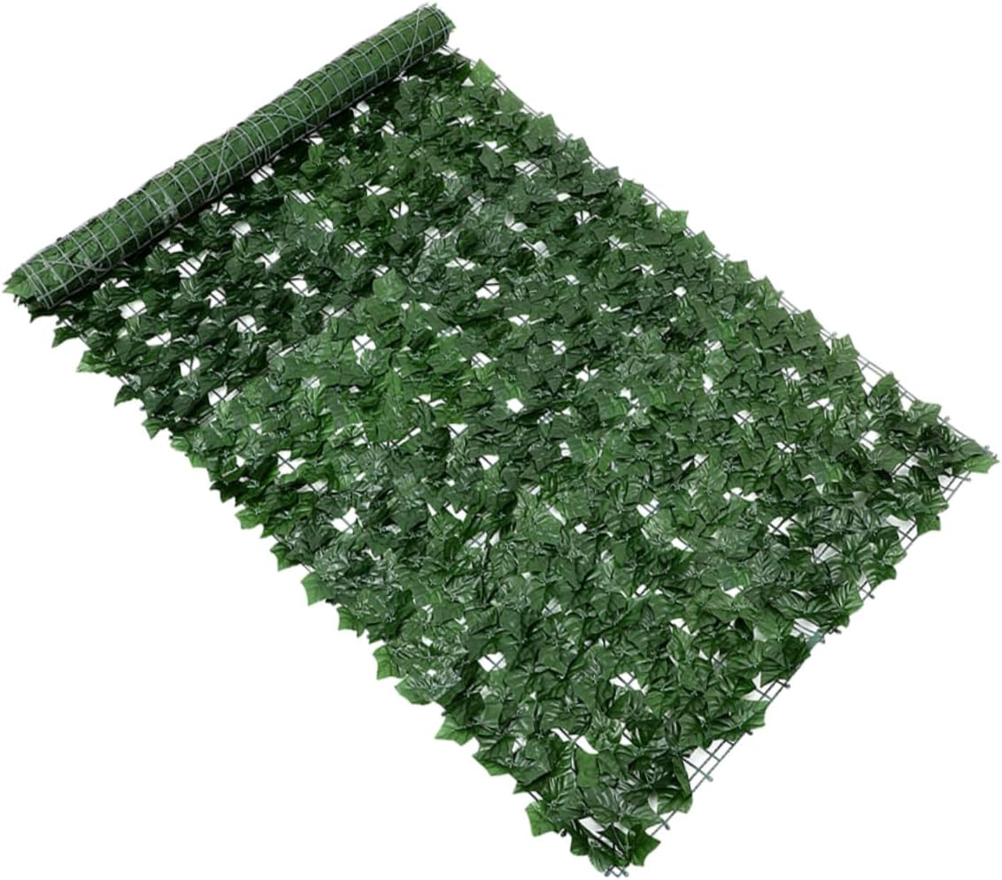 0.5m Simulated Plant Fence Vivid Leaves Artificial Trellis Screen for Garden Decor