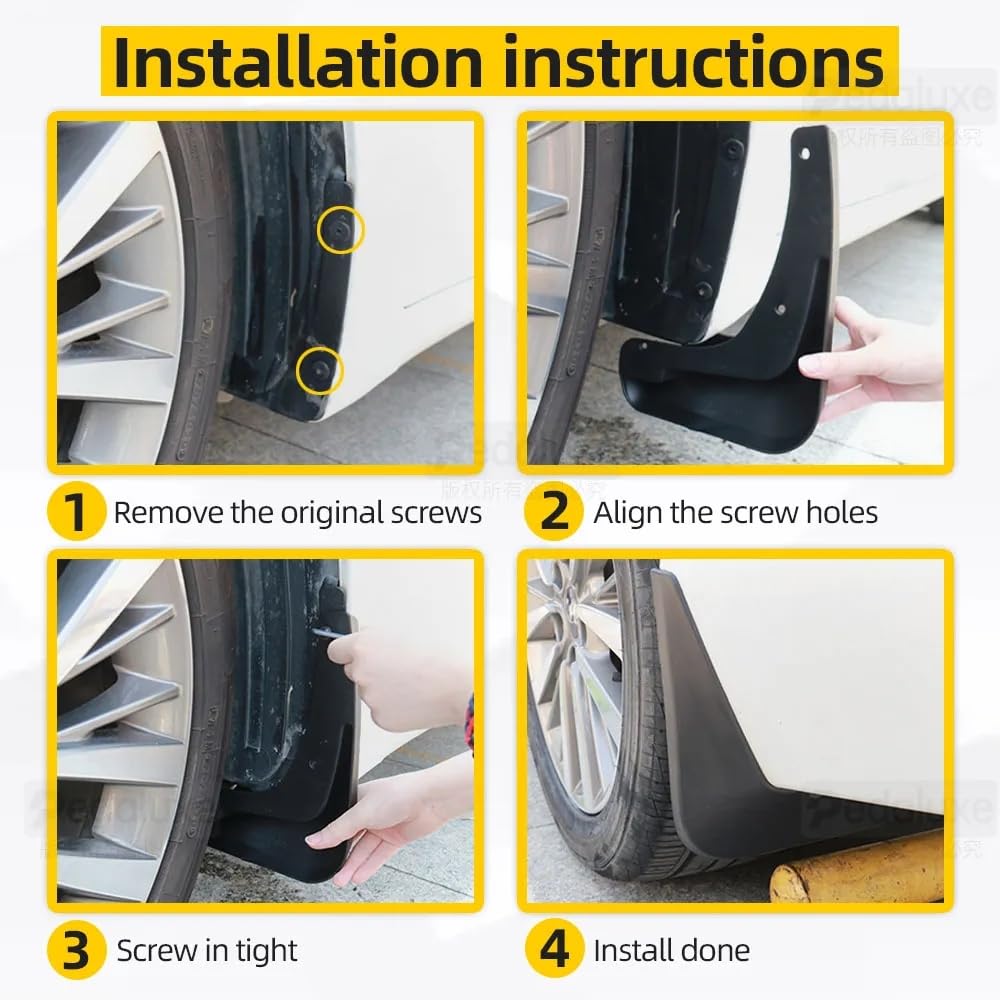 4 Stück Auto Spritzschutz Schmutzfänger,für BMW X1 2023-2024,Vorne Hinten Kotflügel,Protection Zubehör