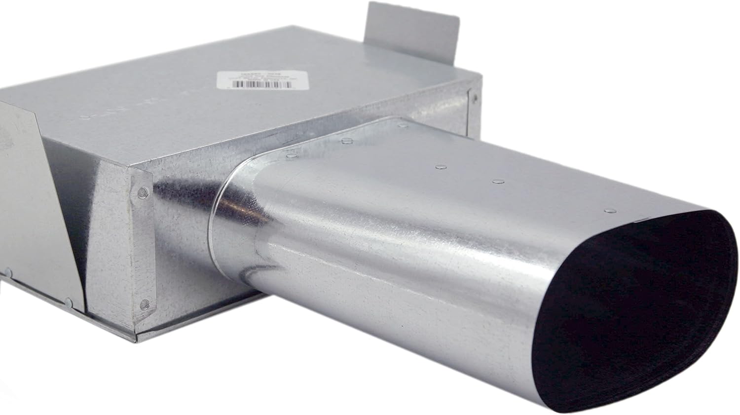 HVAC Premium Oval Stack Head 7" Throat Duct Fitting | Galvanized Sheet Metal Oval Stack Head | 12" X 6" X 7" Oval Stack Head is Compatible with Duct 7"