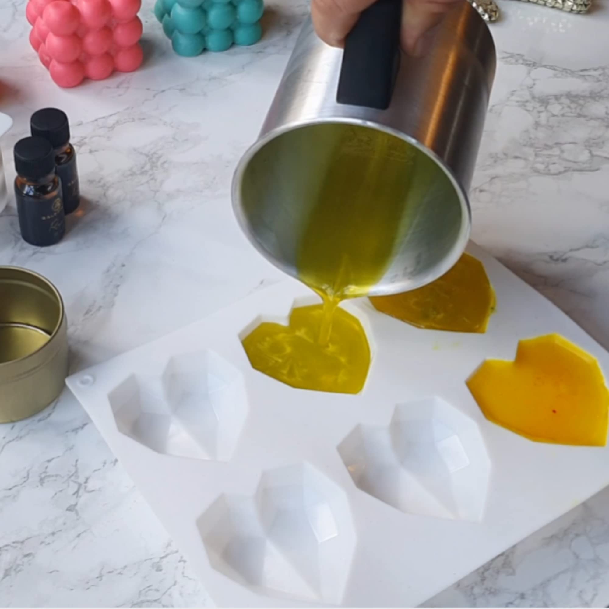 Wax smeltpot - roestvrij staal kaars wax smelten gieten Cup kaars maken pot DIY kaars tool met handvat (550ml Wax smeltpot - roestvrij staal kaars wax smelten gieten Cup kaars maken pot DIY kaars tool met handvat (550ml