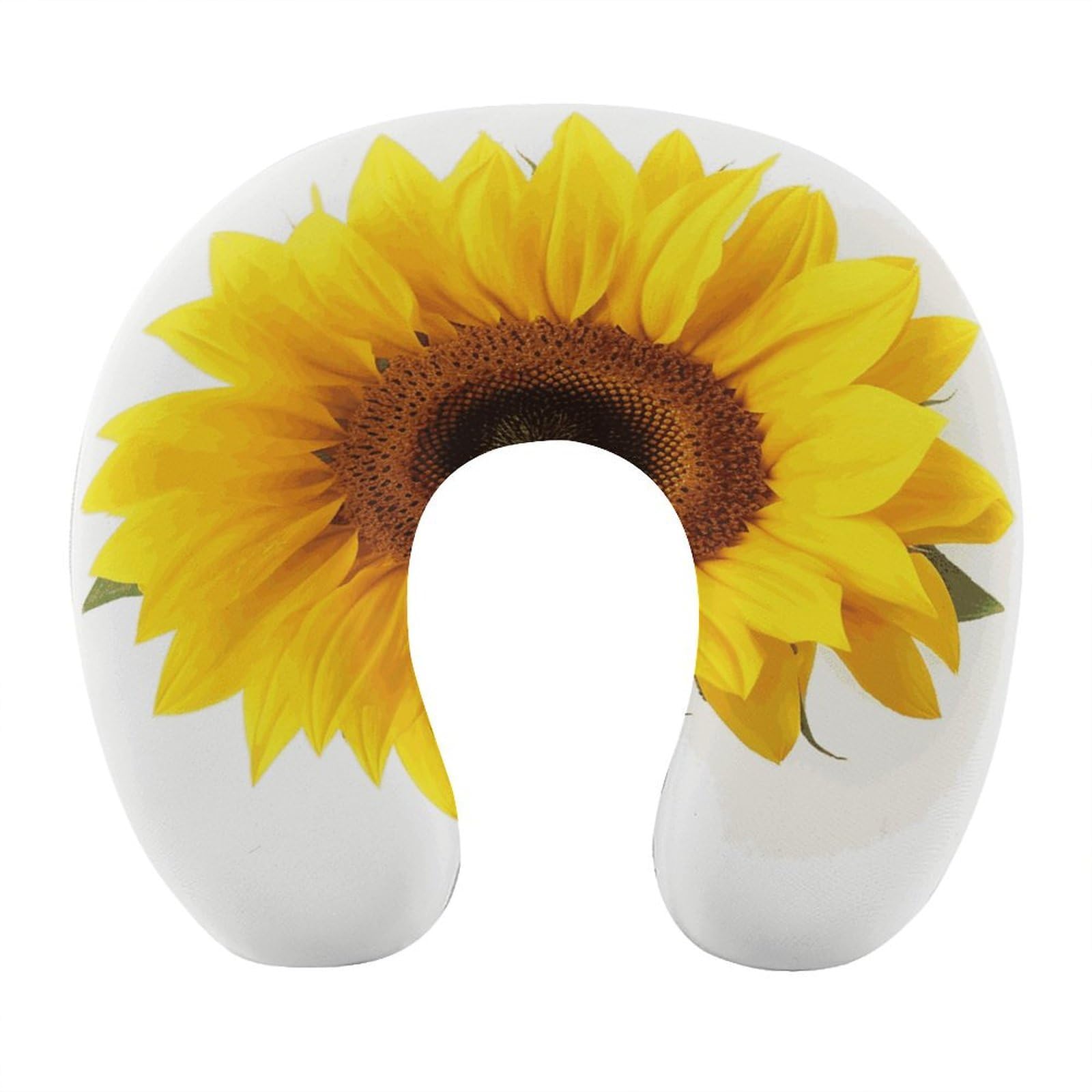 FekiLoot Sunflower Isolated Travel Pillow U Shaped Neck Pillow Comfortable Memory Foam Pillow Portable Soft Headrest Lightweight Neck and Head Support for Planes Trains Self-Driving Cars