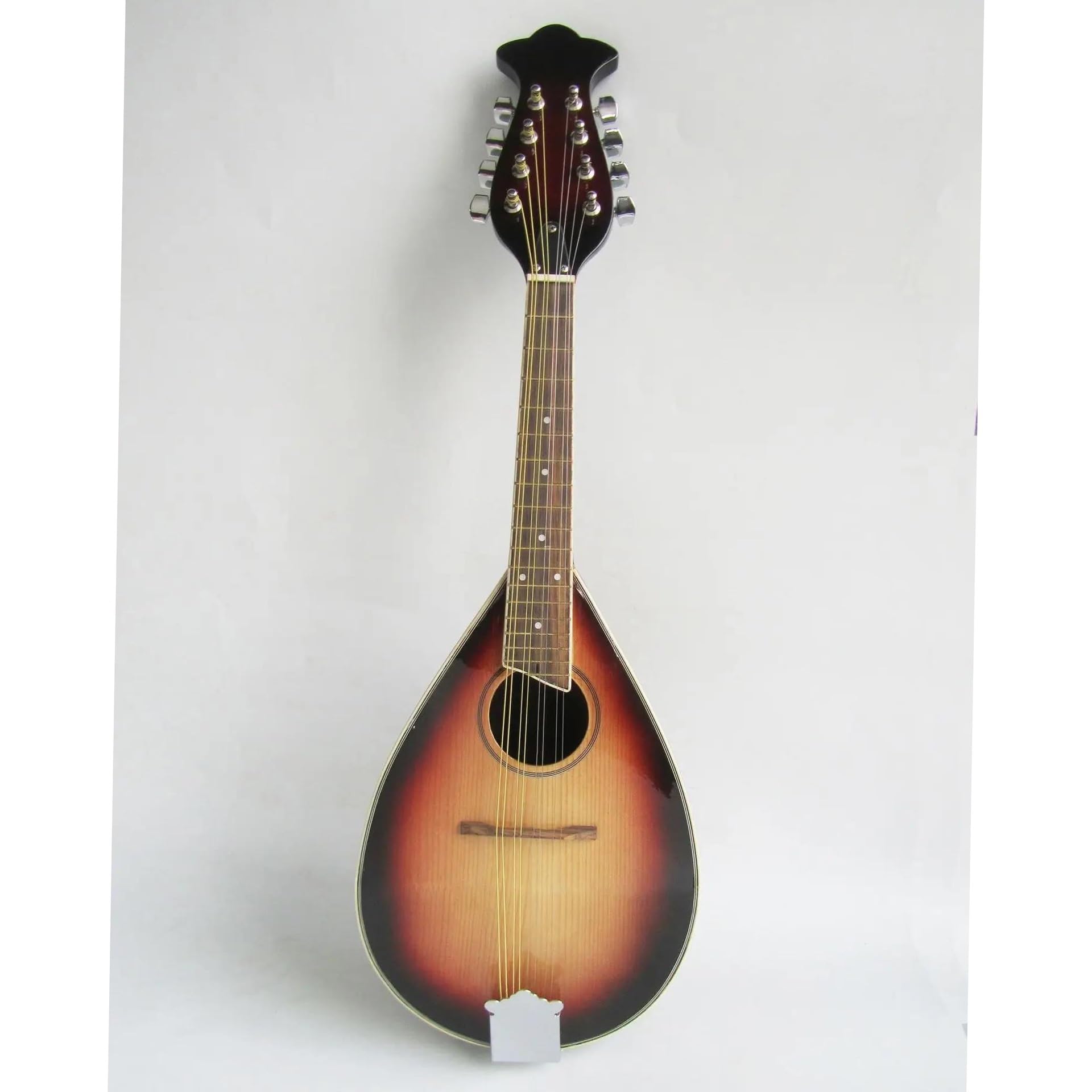 Mandoline À 8 Cordes En Bois Massif Fabriqué À La Main Sunburst