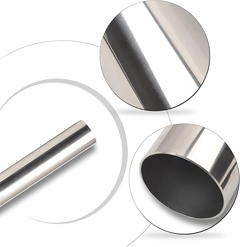 Miniatura 2 de 8SC82 Tubo de escape recto de 4 pulgadas, de acero inoxidable T304, ajuste universal, 48 pulgadas4 pies de longitud, 4 pulgadas de diámetro