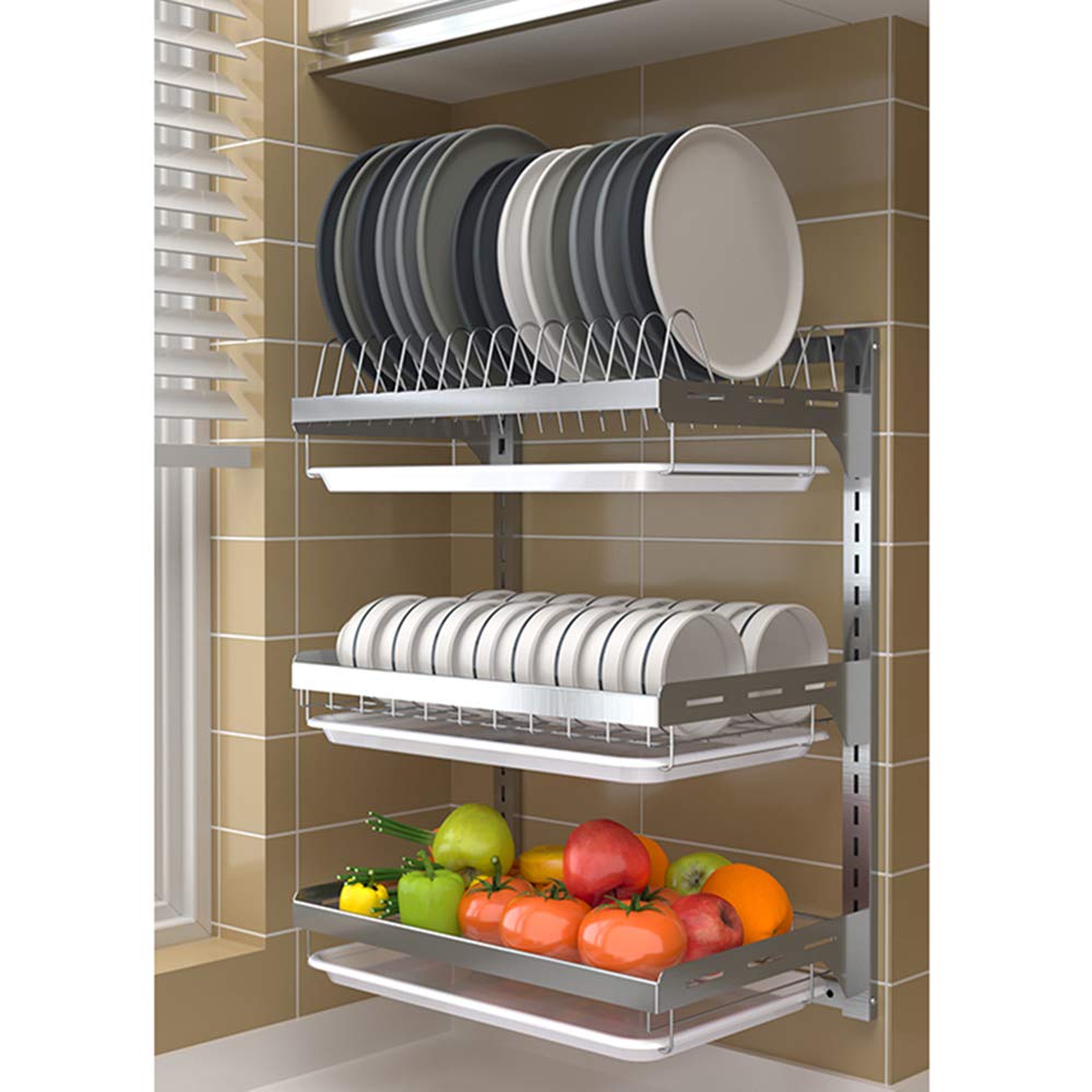 Storage rack Acciaio Inossidabile 201 Mensole da Parete Mensola angolare Slot Indipendente Risparmio Di Spazio (Portanti: 20 Kg) Bene/Argento / 5cm