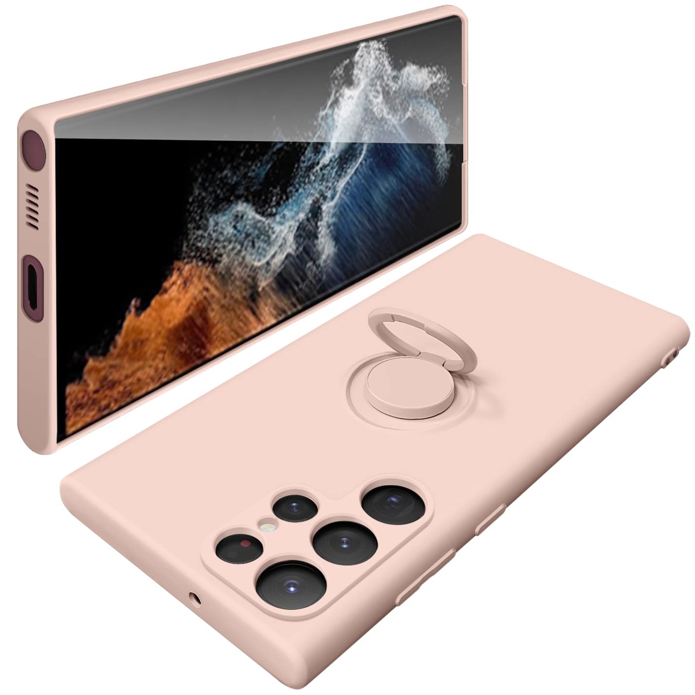 Amazon.co.jp: Galaxy S22 Ultra ケース リング付 SC-52C SCG14 