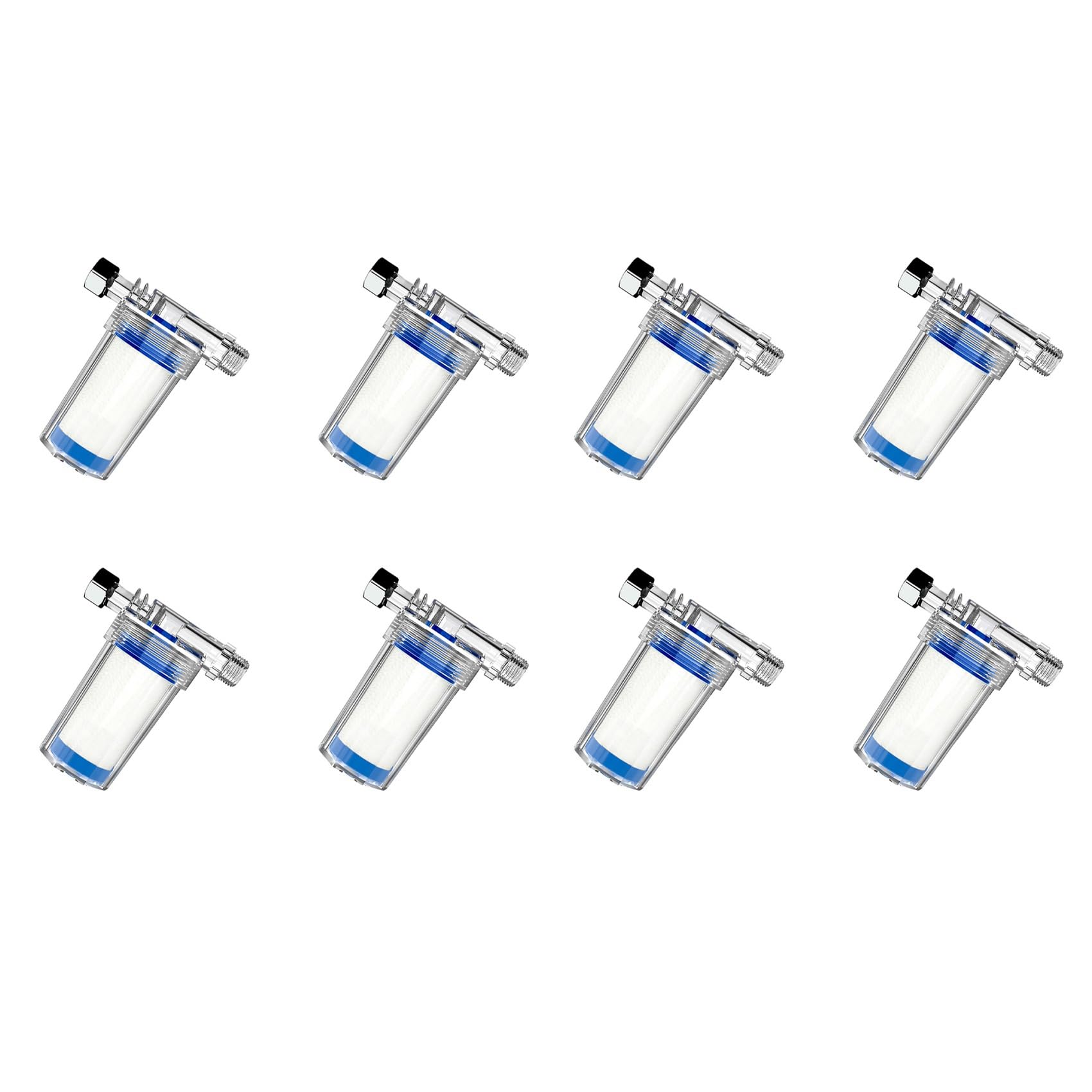 Cwmiibili 8 PCS Filter Water Filter for Washing Machine Showerhead Filter Bath Household Water Purifier Toilet Water Filter