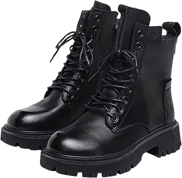 Bottines à grosses semelles unisexes - Style urbain et confort durable pour toutes occasions