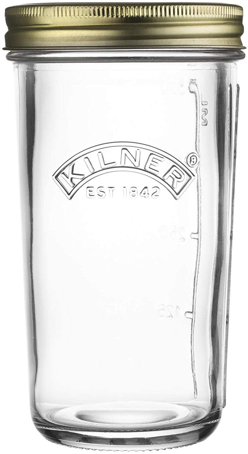 Kilner Multi Purpose Screw Top Lid Preserving Glass Jar 0.5 Litre Transparent Pack of 6