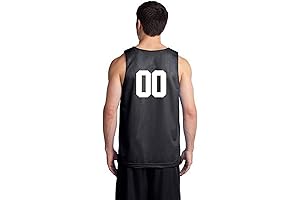 Black and White Reversible Jersey with Custom Number on Back of Both Sides