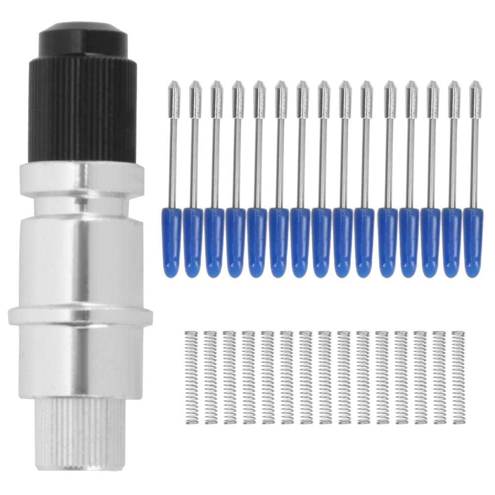 CB09 Holder + 15Pcs Cemented Carbide 60° Blade Cutting Tool CB09 Blade High Quanlity Holder Cutting Plotter Holder CB09 Holder Cemented Carbide Blade