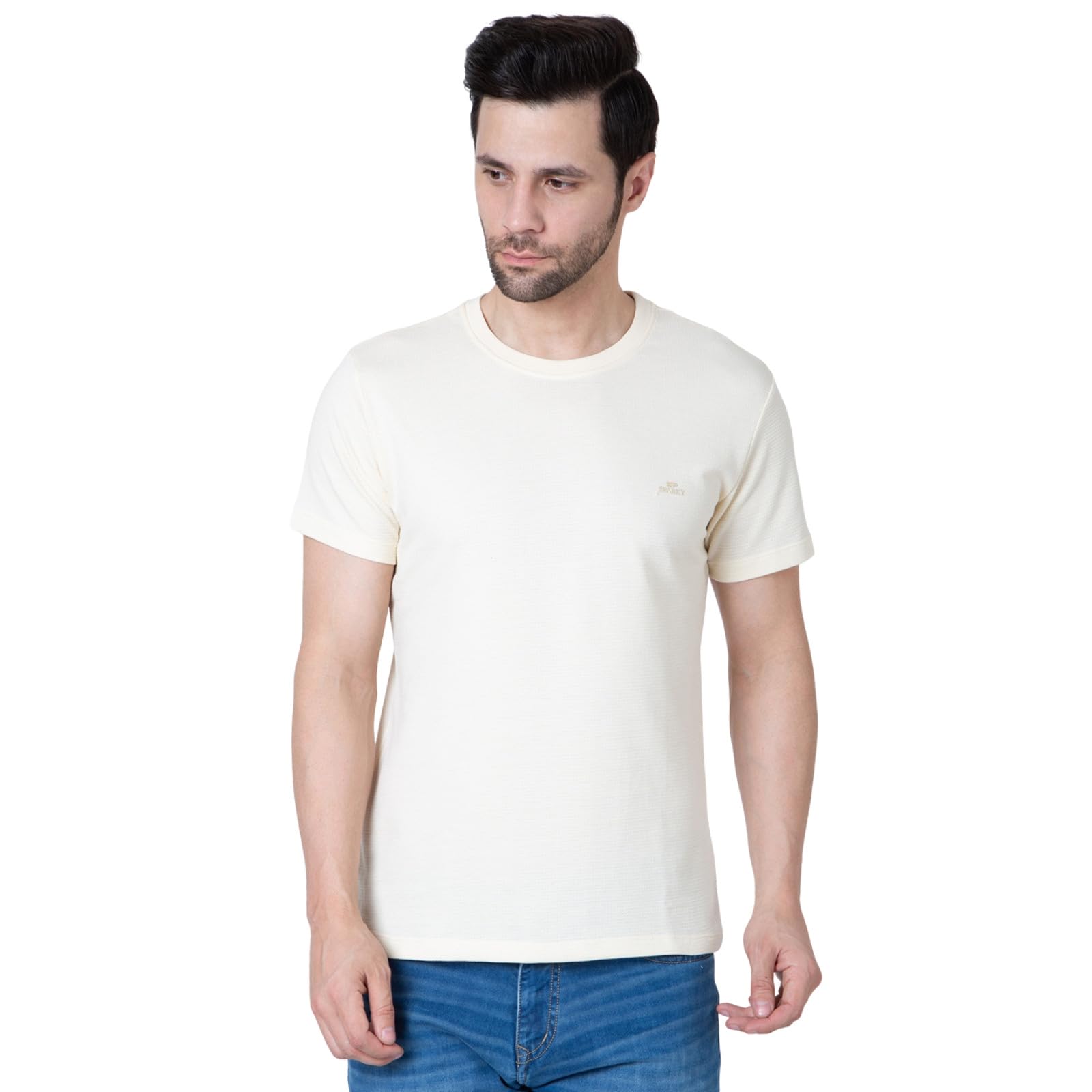 sparky Men's Round Neck T-Shirt | Stylish & Comfortable Casual Wear | Soft & Breathable Fabric | Perfect for Everyday & Outdoor Outfits-picture-33