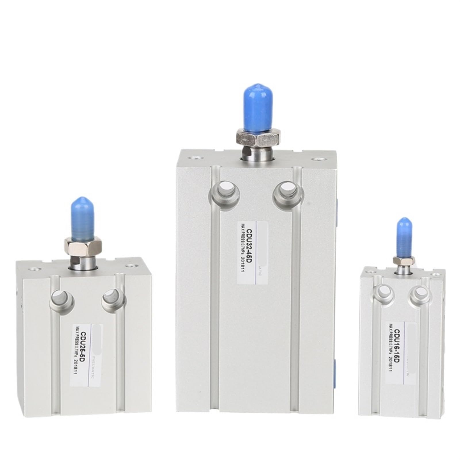 Vérin non rotatif CU 10mm à visée précise pour alignement pneumatique stable