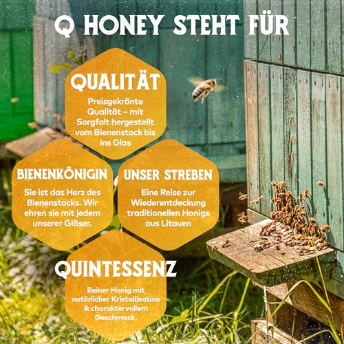 Q Honey – Wildblüten Honig vom Imker, geprüfte Qualität & International Anerkannt 2025, 1 kg