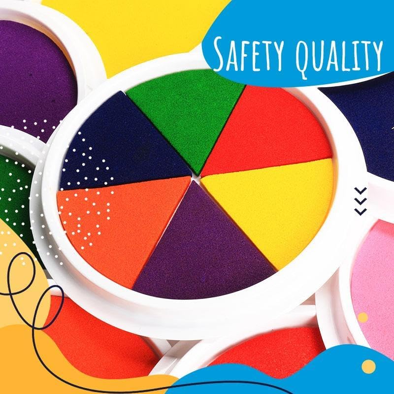 Miniatura 6 de Divertido kit de pintura de dedos, 122536 colores para niños, juego de pintura de dedos lavable con libro de pintura, libro de papel de pintura de