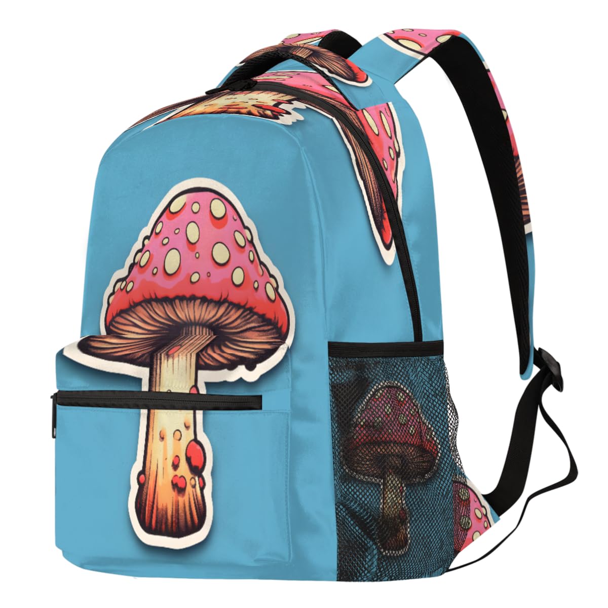 Sac à dos champignon grand format pour ordinateur et école - 8