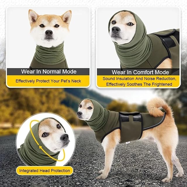 Foto 6 de 6 de Toeecy Abrigo para Perros Impermeable con Forro De Lana Chaqueta Reflectante De Invierno para Mascotas Ropa…