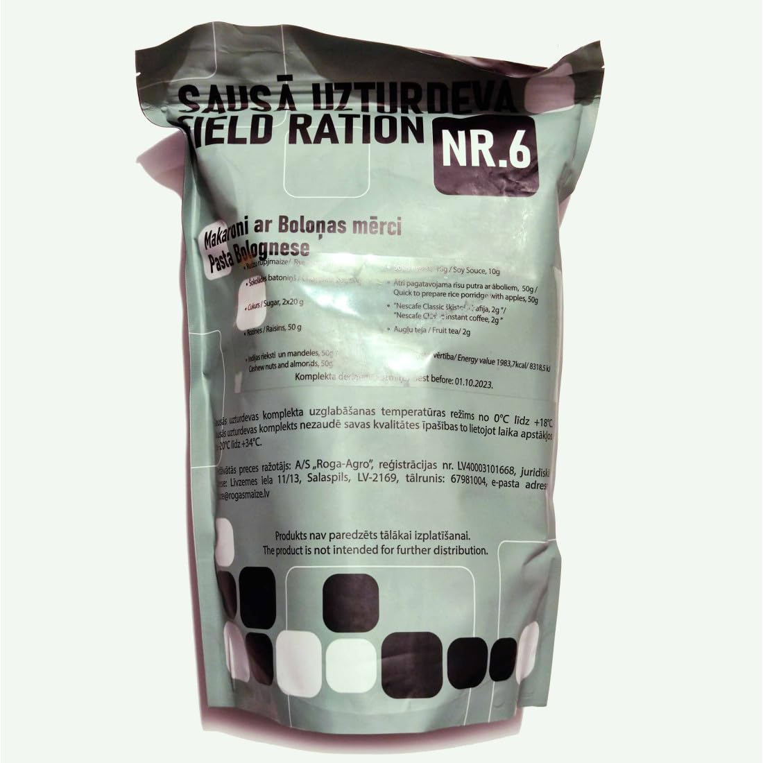 Latvian MRE | Next GEN | Outdoor Meal Pack for Camping & Emergency Use | Original MRE (MENU 4)