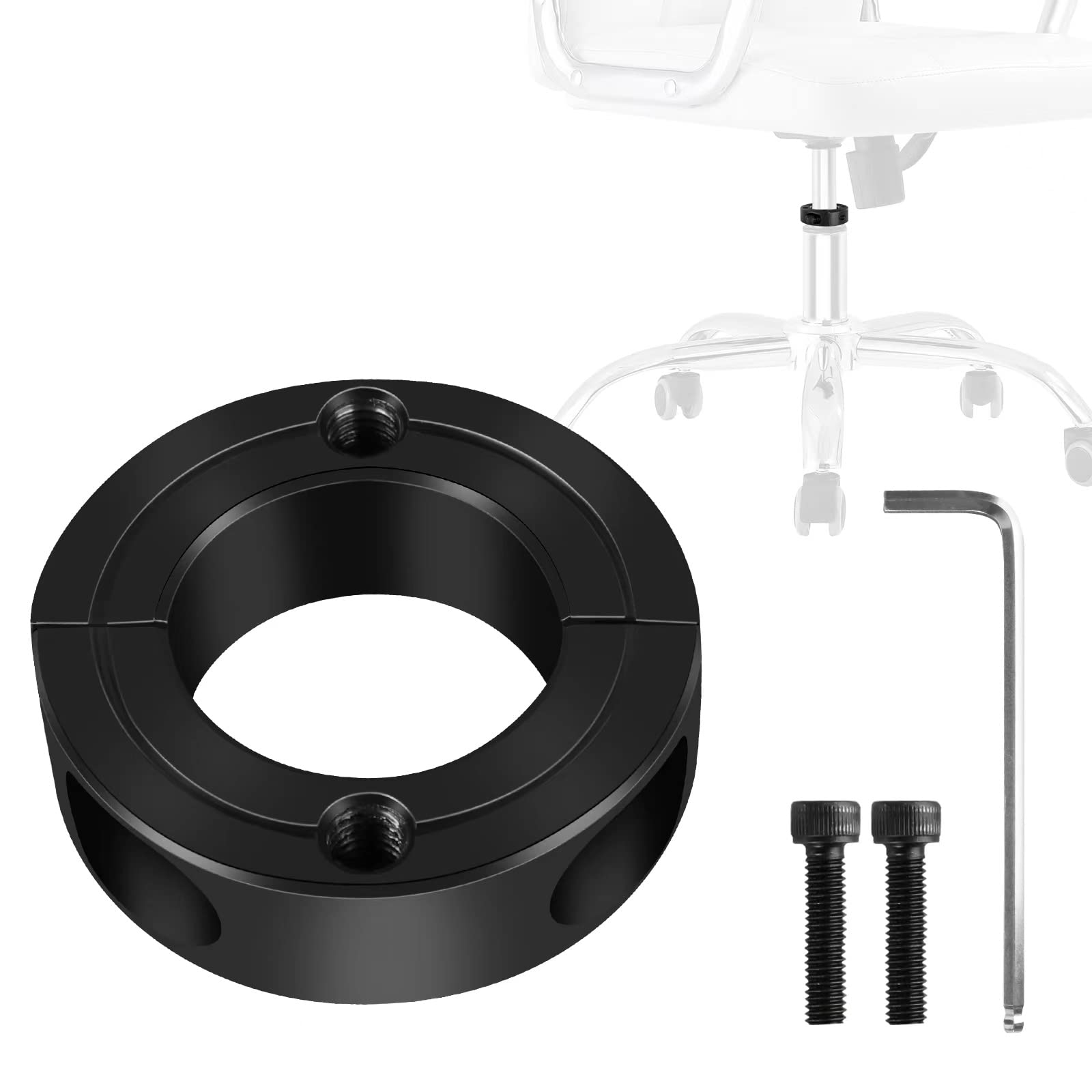 MinewillFix Sinking Office Chair-Chair Saver Kit (Stainless Steel Shaft,Wrench and nut),Office Chair Gas Lift Cylinder Holder,Saver for Stop Sinking Without Cylinder Replacement, No Tools Required