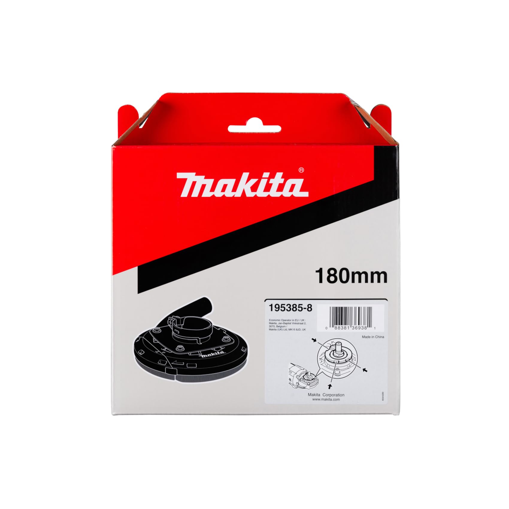 Makita 195385-8 - Colector de polvo para moladoras 180mm