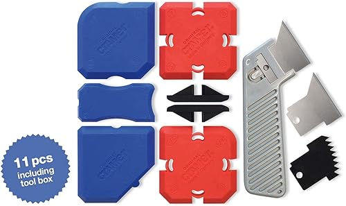 Vista 2 de Cramer 40407US Kit de perfilado de silicona7 - Kit de herramientas de calafateo profesional con herramientas de acabado de sellador y herramientas