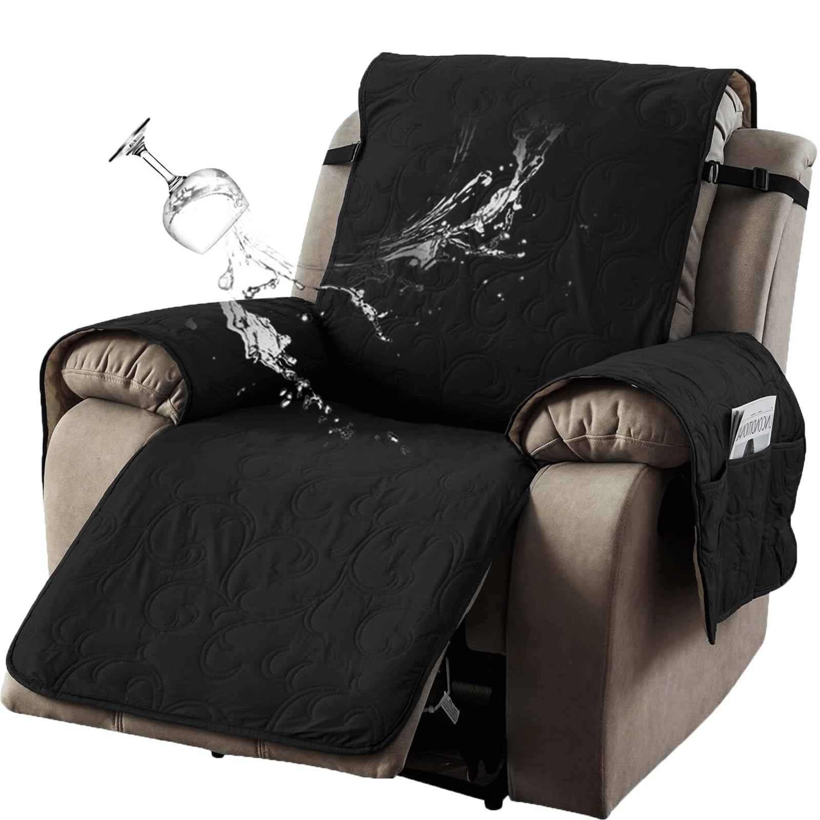 Sillon Relax Funda Reversible Antideslizante Para Sofá De 1, 2 O 3