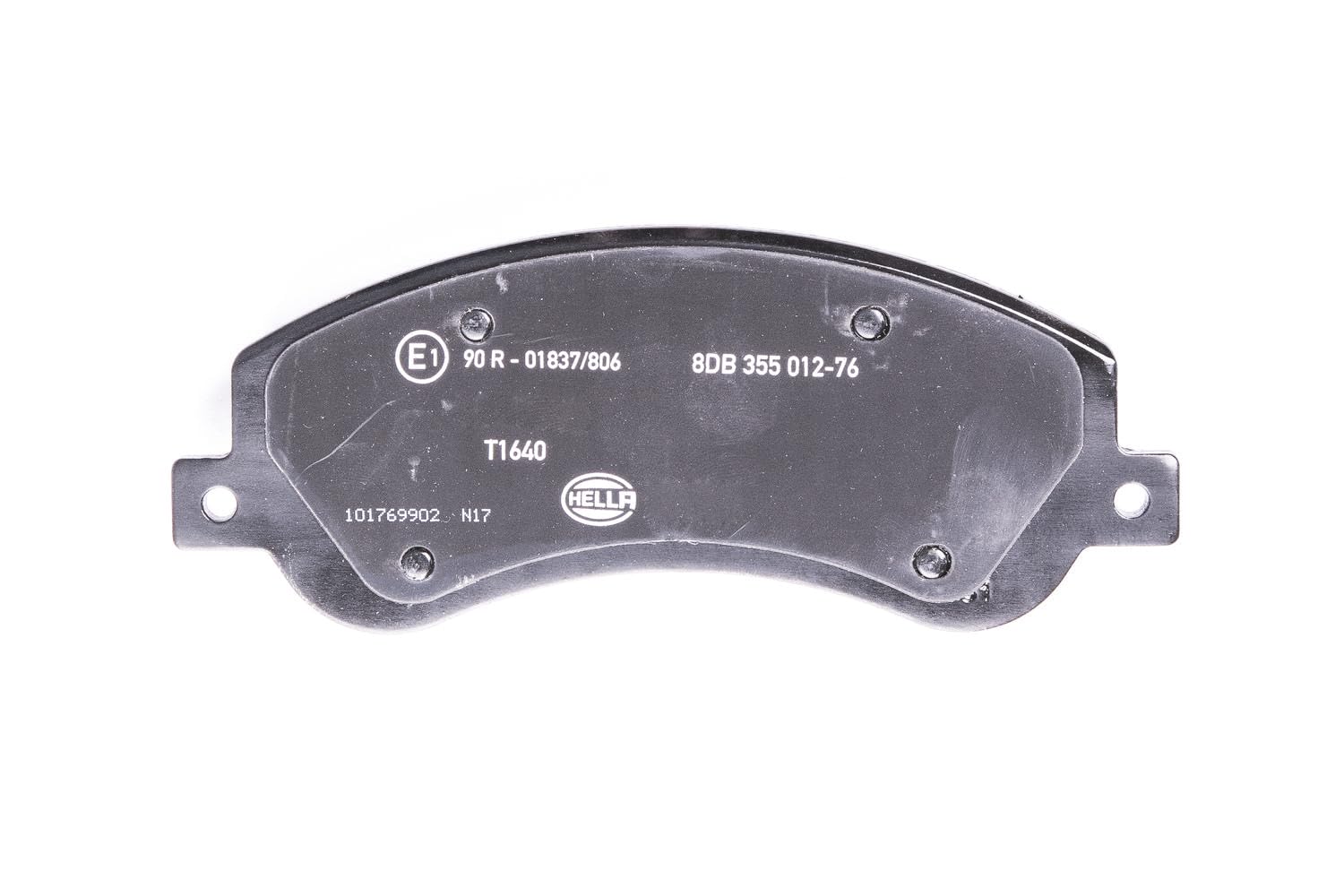 HELLA PAGID 8DB 355 012-761 Zestaw klocków hamulcowych - T1640 - Grubość: 18.9[mm] - System hamulcowy: Bosch - ze stykiem zużycia - dla m. in. FORD