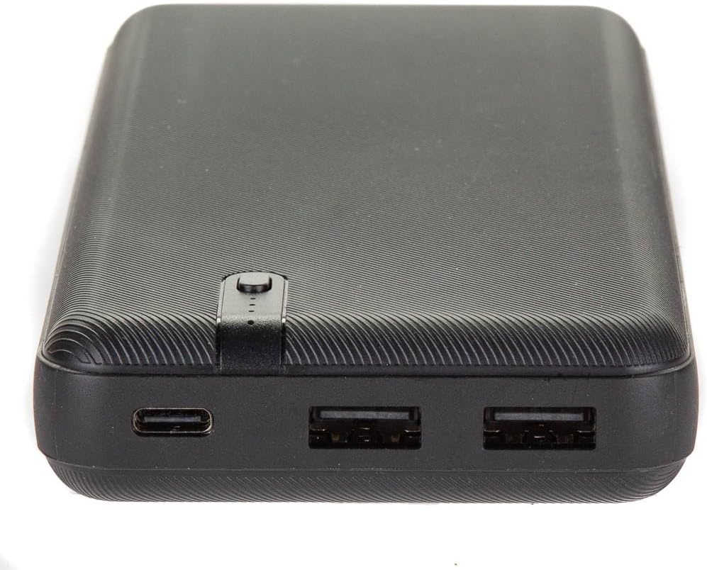 Front view of the Interstate Batteries 20K Power Bank packaging.