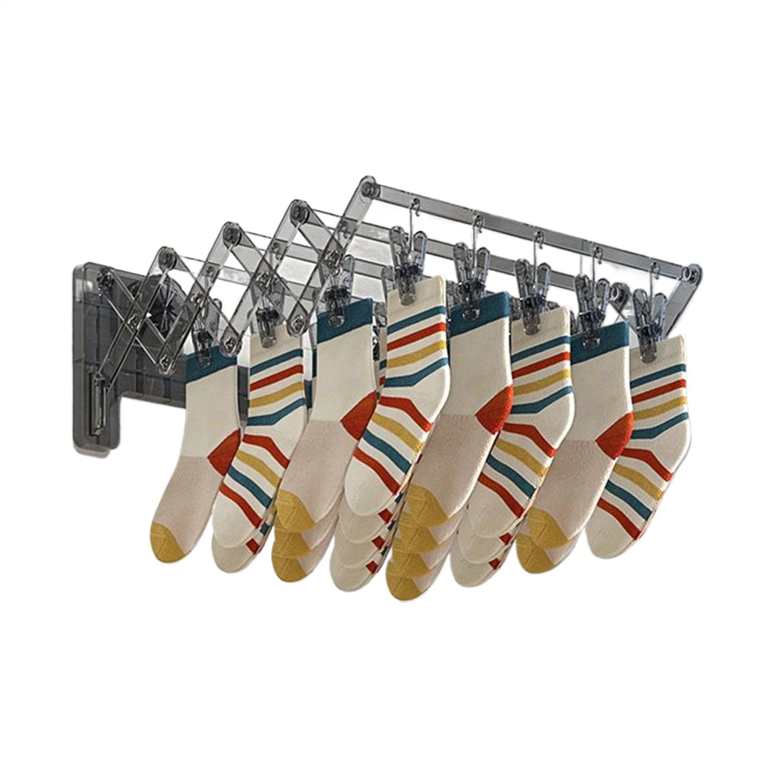 Drying Rack, Suction Cup Hanger, Sock Wall-Mounted Storage, Laundry Drying Hanger, Space-Saving Multipurpose Clothes Organizer. for Balcony, Bathroom, Room, 14.96x14.96x6.3 inches
