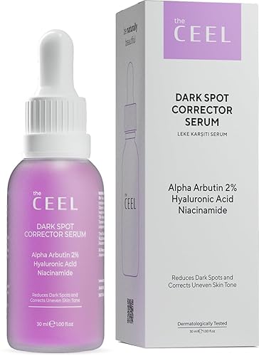The Ceel Suero corrector de manchas oscuras con glutatión y niacinamida  Suero facial iluminador para tono de piel desigual, hiperpigmentación y