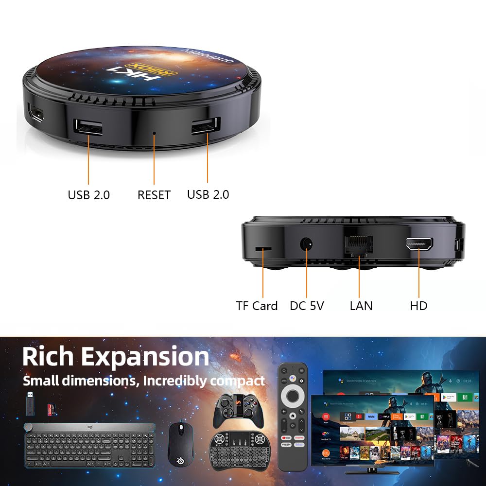 Android TV Box, WEILY Android 11.0 Box 4GB RAM 32GB ROM S905W2 64-bit GPU Mali-G31 Support 2.4G/5G Dual Band Wi-Fi BT 4.1 USB 2.0 HD 4K/1080P Smart TV Box