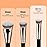 TEOYALL Under-Eye Concealer Brush, Small Flat Angled Synthetic Bristles Flawless Coverage Multitask Brush with Liquid Cream Powder