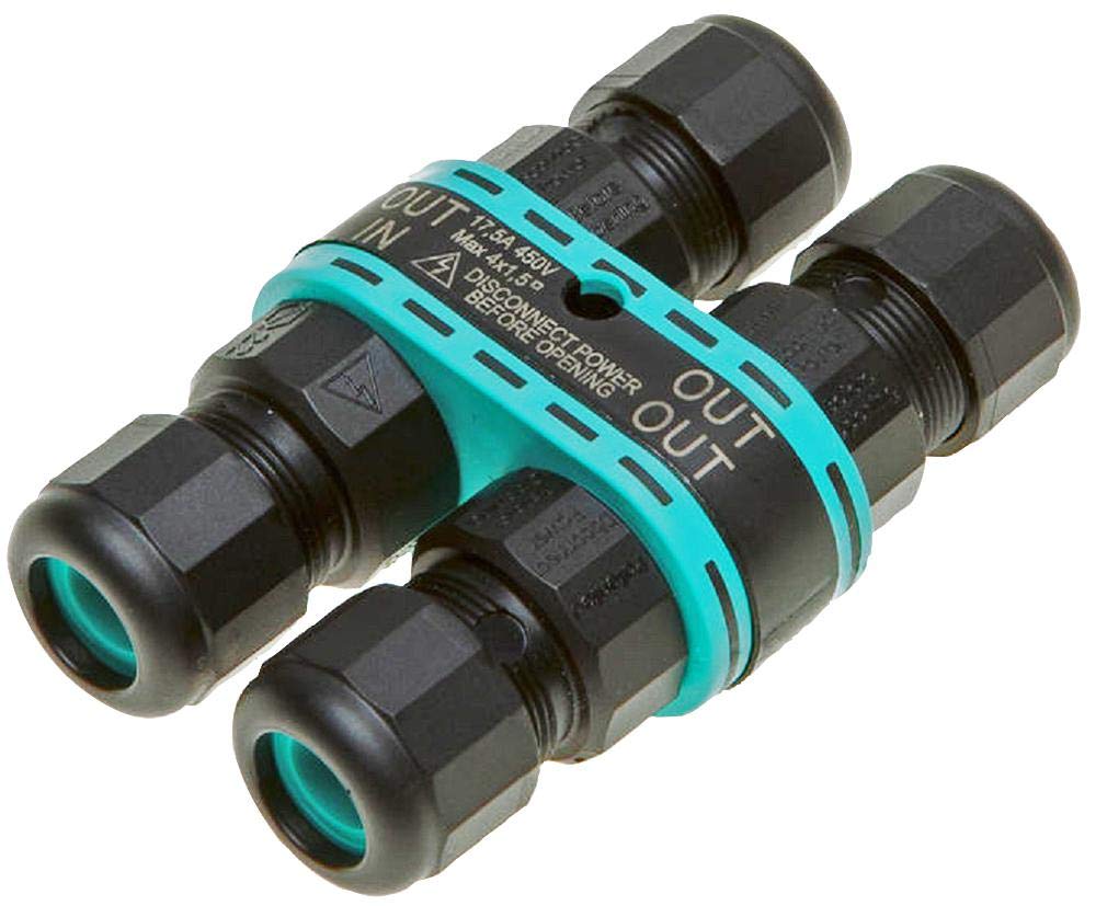 Anschluss, TEEBOX, 4P, 4 Eingänge, 17,5 A | Verteilerdosen elektrisch, 1 Stück – THB.392.A4A