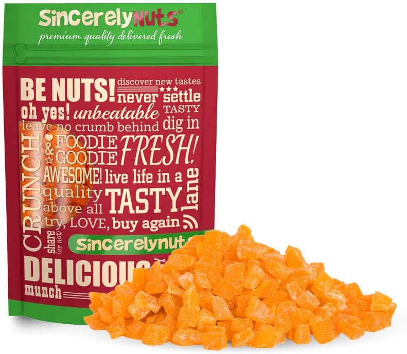 Diced Mangos (5 LBS)-Nutritious and Satisfying Tropical Fruit-Healthy Alternative for Sweet Tooth- Gluten-Free Food, Vegan, and Kosher Snack-The Perfect Snack for the Whole Family