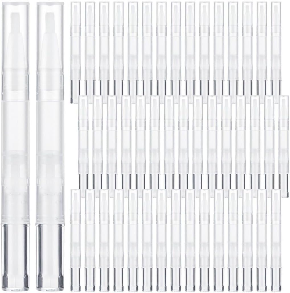 Toyosport 100PCS Empty Cuticle Oil Pen Refillable