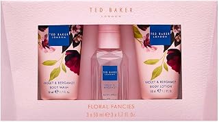 Ted Baker Floral Fancies Mini Gift Trio - Body Spray, Wash, and Lotion, 3 Piece Set