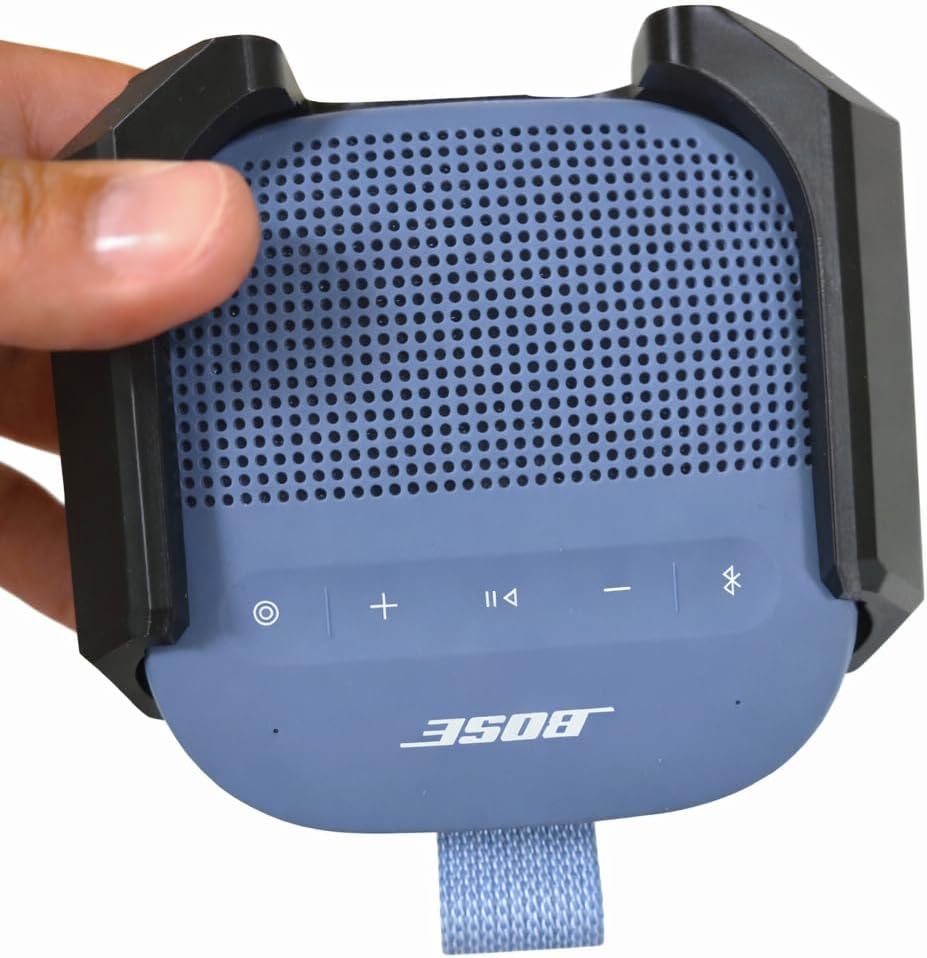 Bike Mount for Bose SoundLink Micro Bluetooth Speaker 2nd Gen – Friction Fit - Includes Handlebar Clamp (3/4in to 2in) – for Bikes, Golf Carts & Boats