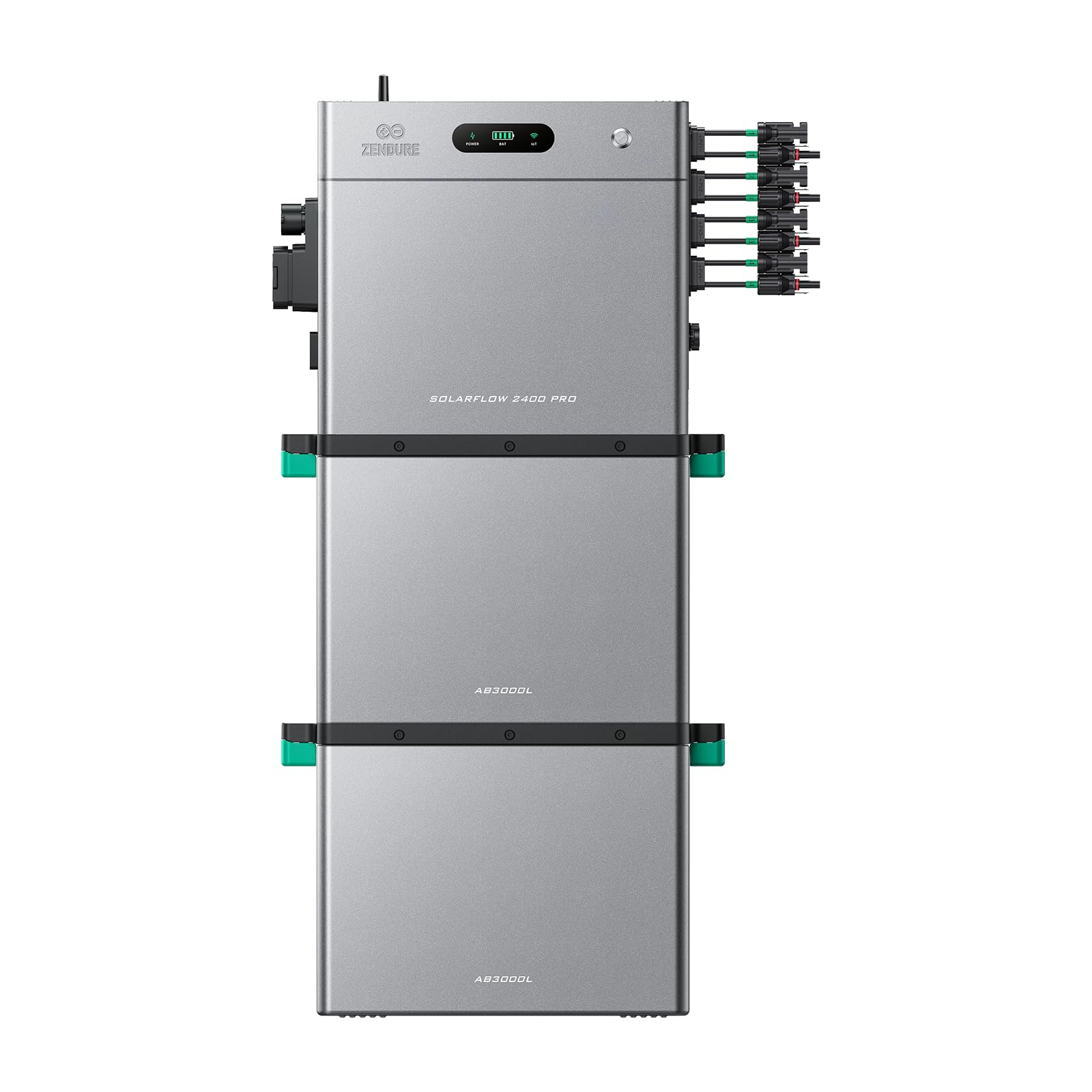 Zendure SolarFlow 2400 Pro Balkonkraftwerk mit Speicher mit 2 AB3000L Akkus