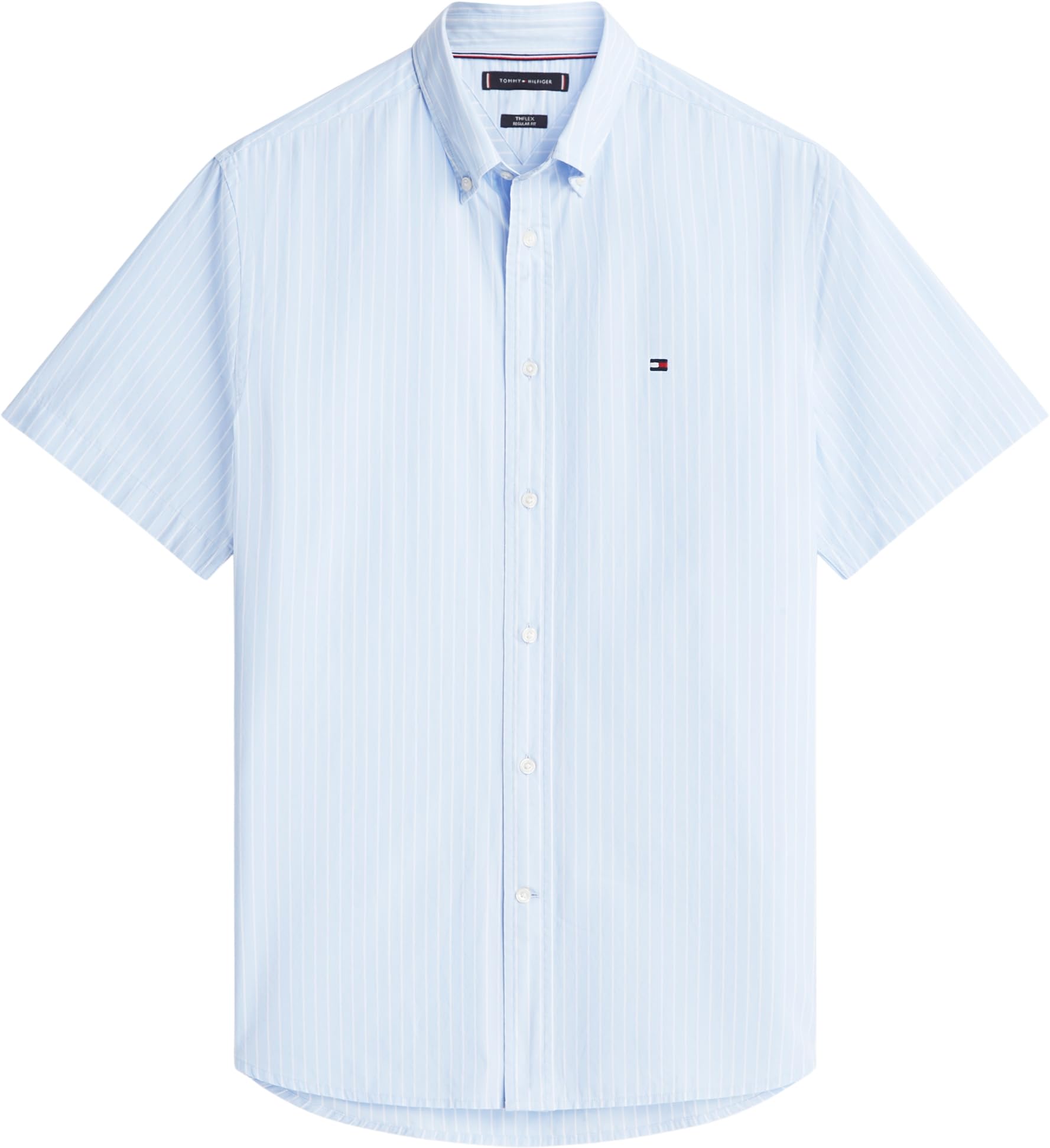 Tommy Hilfiger Flex Poplin STP SS Shirt Mw0mw42860 Chemise S/S Homme (Lot de 1)