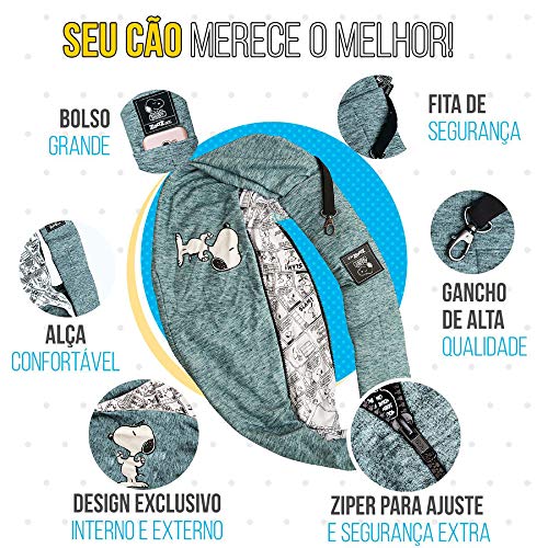 Bolsa Sling Zooz Pets Snoopy Strong Jade
