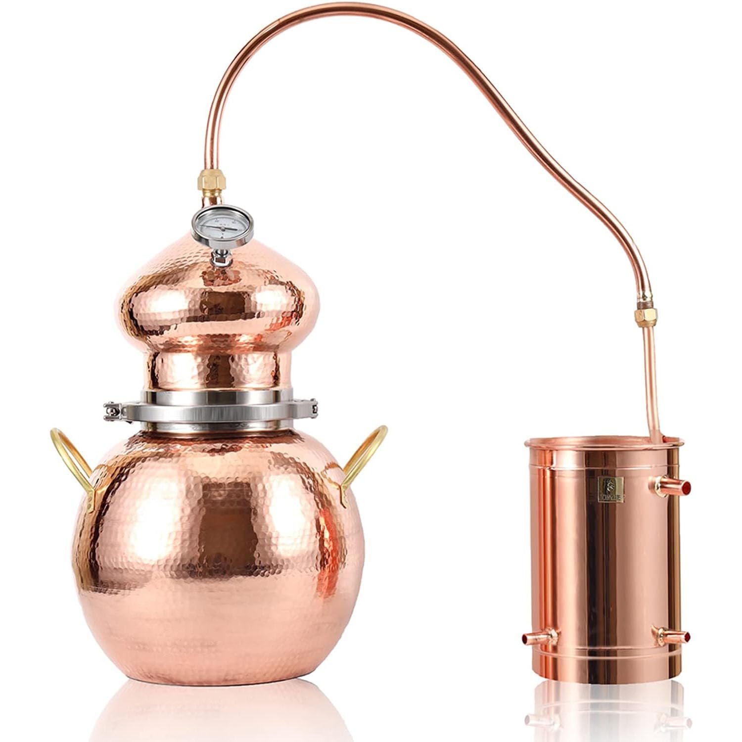 Amazon.co.jp: 10L 純銅密造酒蒸留器、自家製アレンビック蒸留器