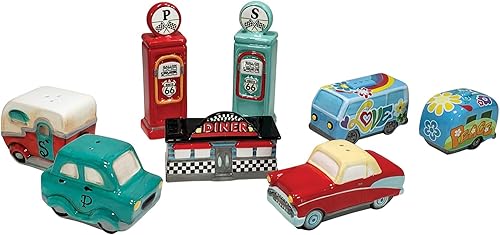 Miniatura 6 de Road Trip - Juego de sal y pimienta, cerámica, paz y amor