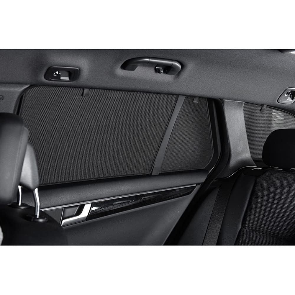 CAR SHADES Set de Compatible avec BMW X3 (G01) 2017- & iX3 (G08) 2020- (8-pièces), Noir