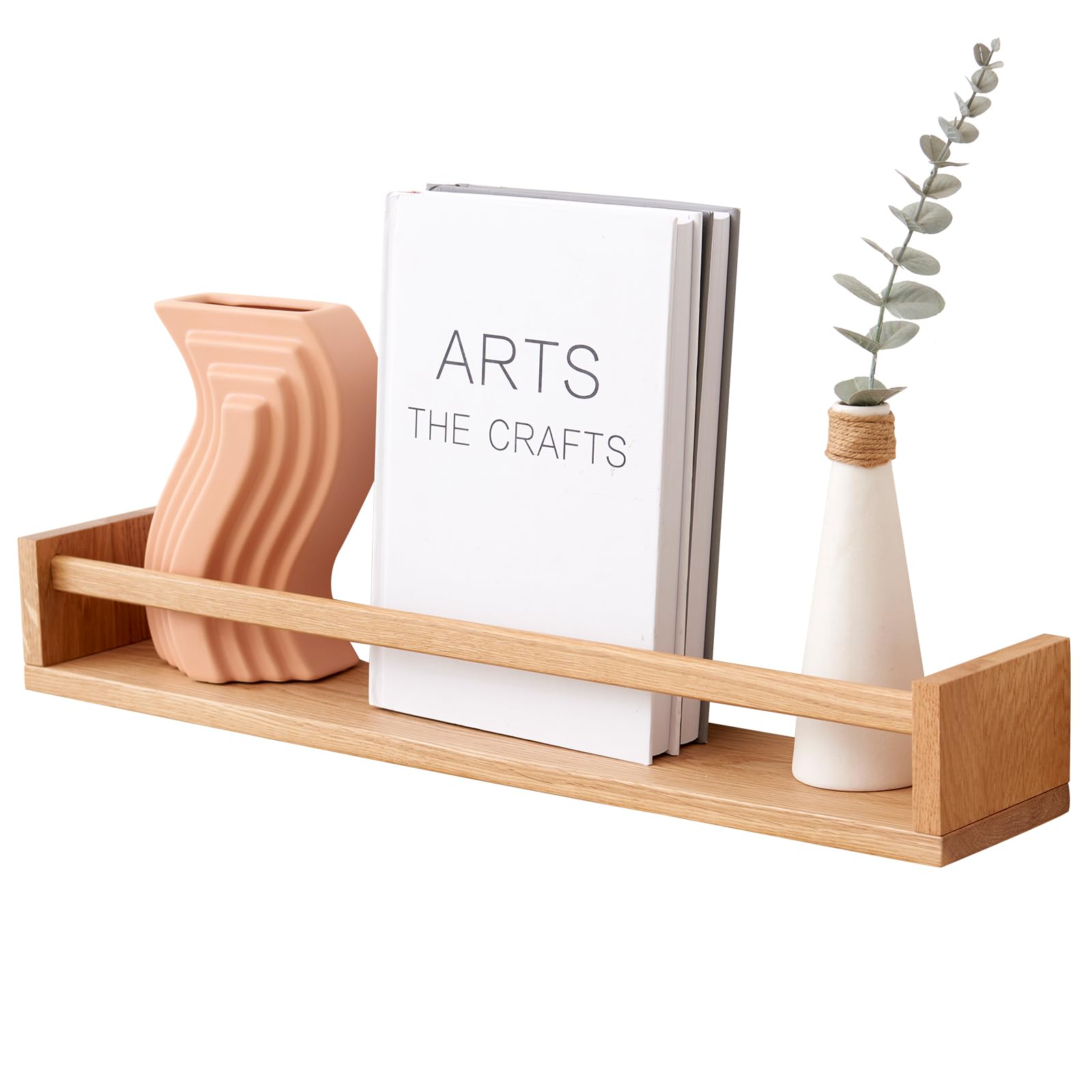 oak floating shelves 24 inch nursery shelves, nursery book shelves floating bookshelves wall mounted shelves for books, toys and decor storage