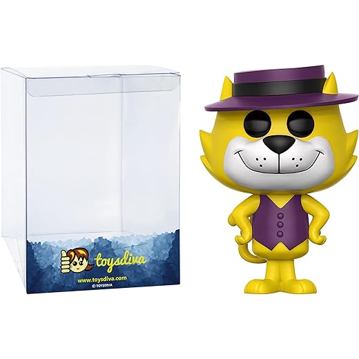 Top Cat: P O P ! Animation Vinyl Figurine Bundle With 1 Compatible 'Toysdiva' Graphic Protector (279 - 13659 - B)