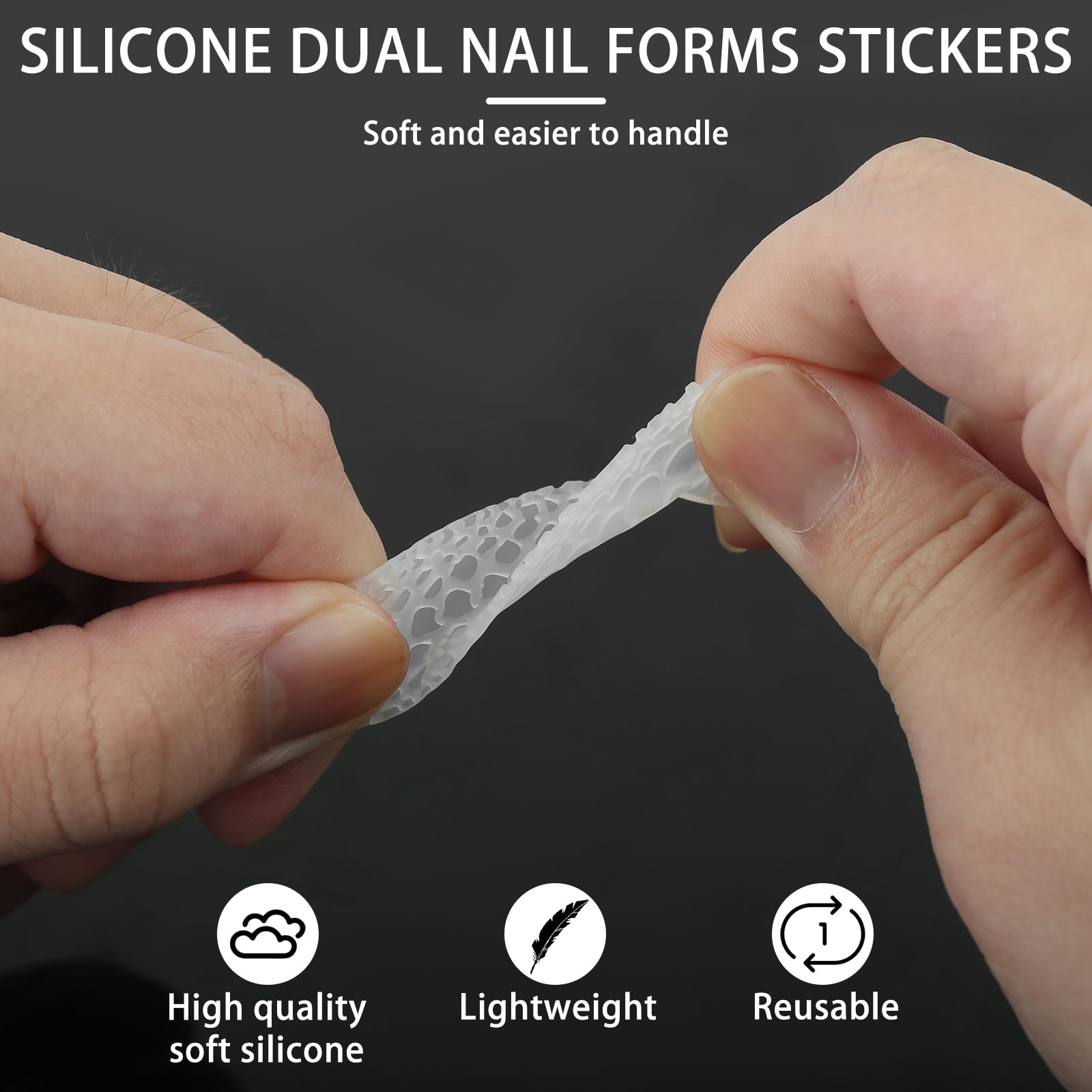 C12rtive Dual-Nagelformen Set – Mit French-Maniküre Aufklebern Für Polygel