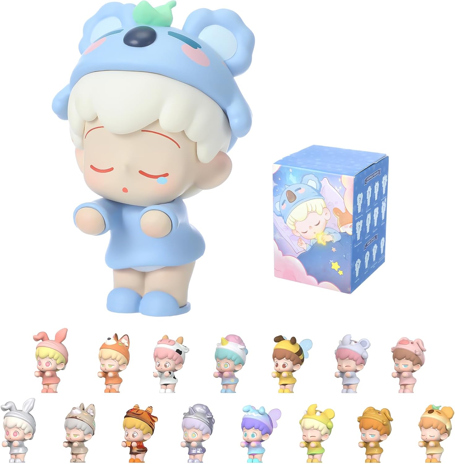 Silipull Adorable Creatures' Fantasy Land Series Figures, Mini Blind Box, Random Design Action Figures, Collectible Toys Home Decor, Birthday Graduation Gifts, Cute Desk Accessories, Single Box
