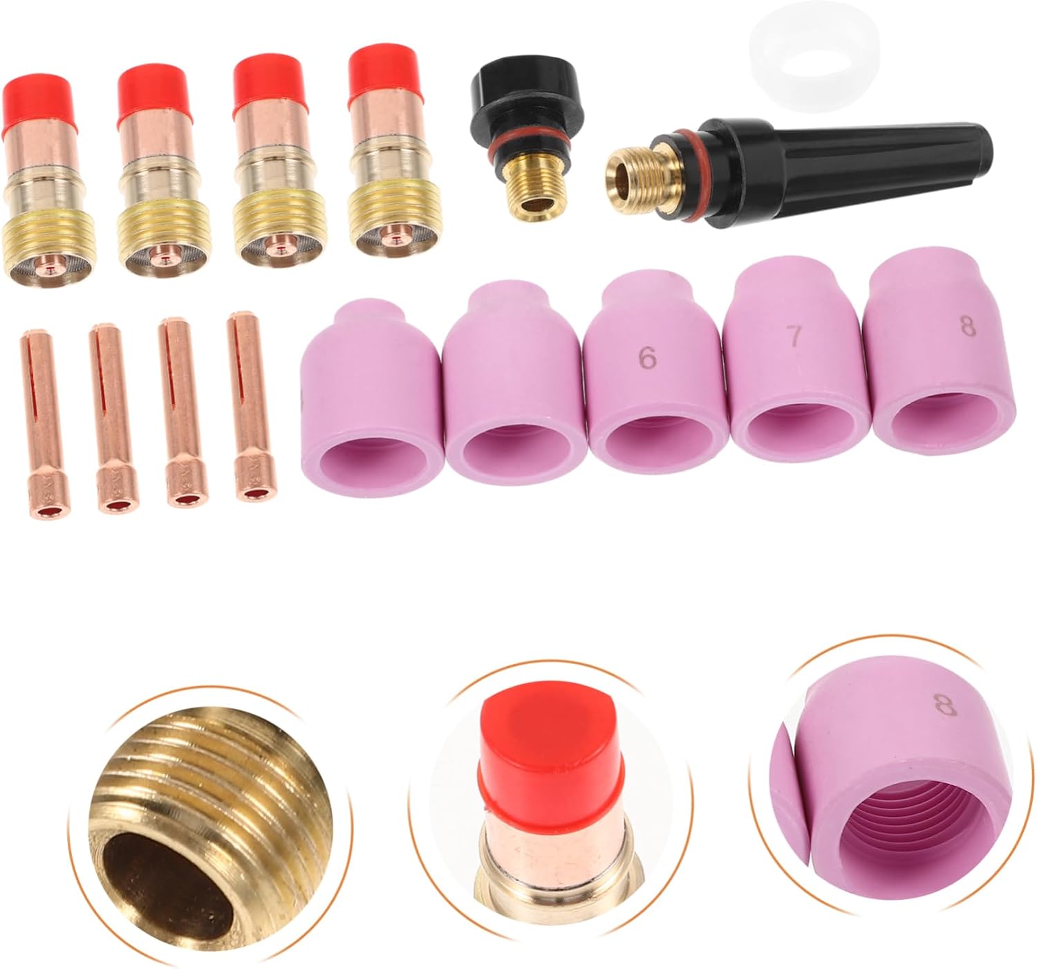 TEHAUX 1Set Gas Soldering Kit with Nozzles and Accessories for Welding Compatible with Alloys User Friendly Design for Novice Experienced Welders