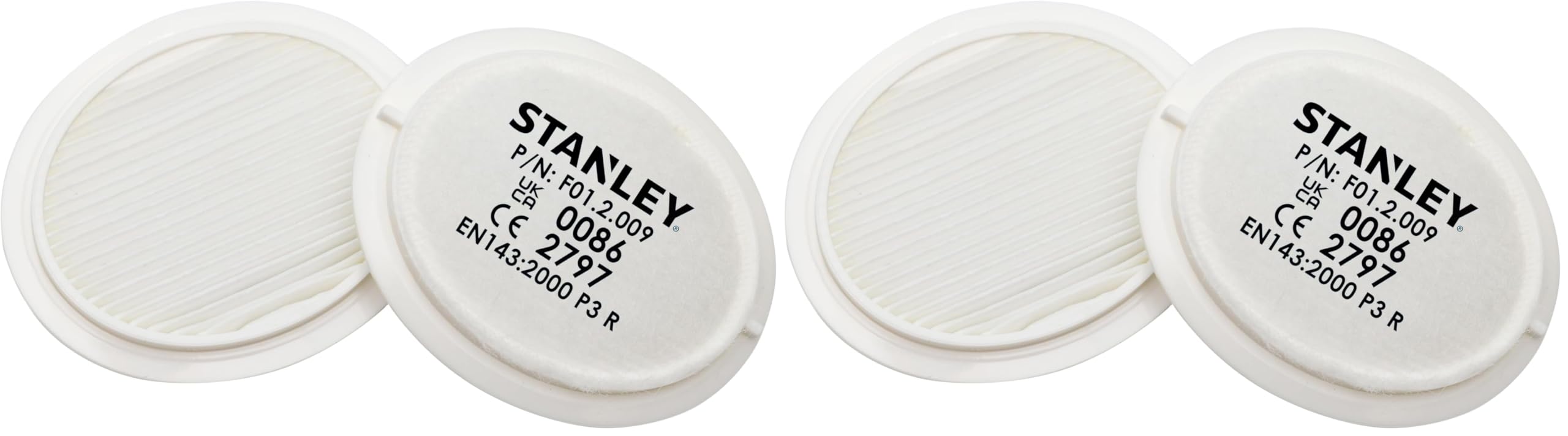 Stanley Respirator Mask Replacement Filters - 2 Pack - Superior Filtration Efficiency - Ultra-Low Breathing Resistance - Compatible with Stanley Respirator Facemask